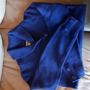 Croft & Barrow Royal Blue Size S Long Sleeve Sweater, Excel.Cond. 100% Cotton